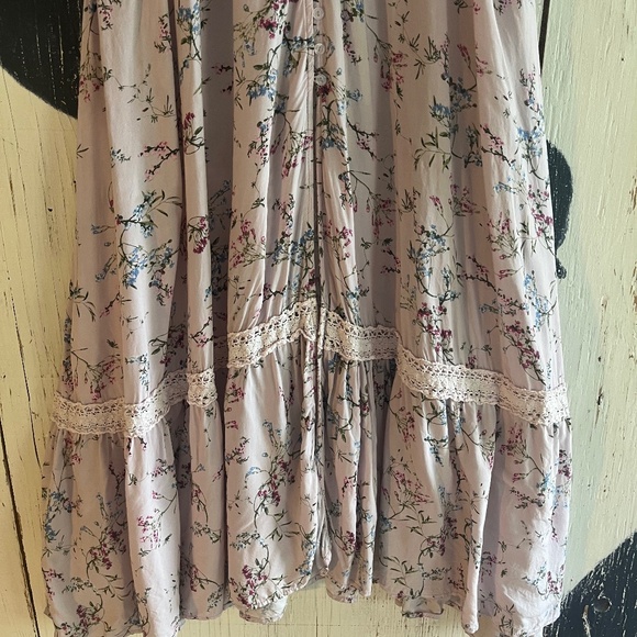 JAASE  Lilac Pink Floral Button Front Maxi Dress SZ: M/L - Picture 5 of 15